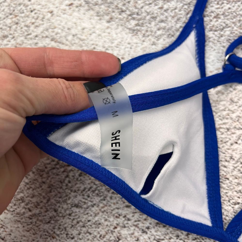 Shein ribbed triangle bikini - Picture 4 of 9
